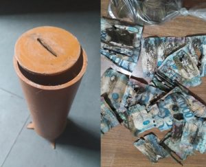 菲律宾夫妇使用塑料存钱筒 不料钞票发霉破碎-千博