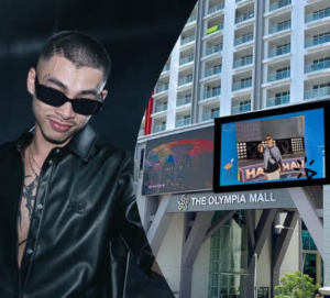 柬嘻哈说唱天王生日！粉丝在市中心LED广告显示屏献祝福-千博