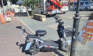 2中国人骑电动车撞人还想逃跑 菲少年决定不追究-千博