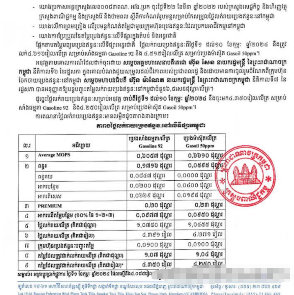 图片[2]-柬埔寨全国油价上涨了！-千博