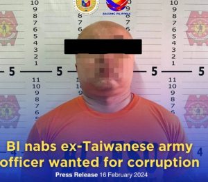 前台军成员涉腐败罪行后逃亡菲律宾躲藏终被捕-千博