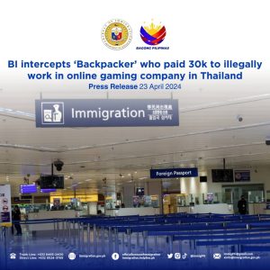 月薪1200美金 菲律宾男子欲前往泰国做BC被拦截-千博