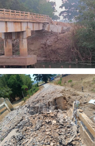 车辆已无法通行 掸邦一桥梁被地雷炸毁-千博