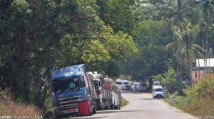 开了开了!缅甸因战事关闭的这条路重开了,允许车辆通行往来-千博